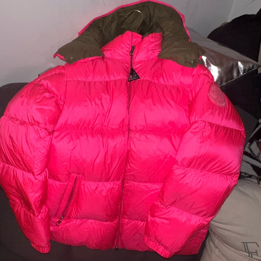 MONCLER COAT SIZE LARGE EXCELLENT CONDITION WORN ONCE!!!